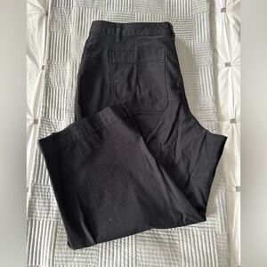 Joe Fresh Black Wide Leg Cropped Pants